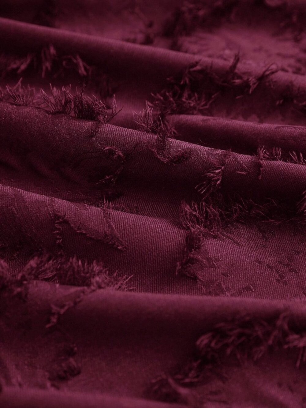 Burgundy Elegant Women's Thick 3D Embroidered Windbreaker Suit Jacket - Picture 7 of 7